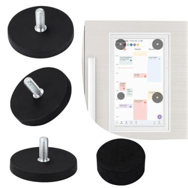 Imagem de Suporte magnético de geladeira para claraboia, calendário de 38 cm, fácil de montar, revestido de borracha para evitar arranhões, 3 ímãs de neodímio e 1 almofada de espuma