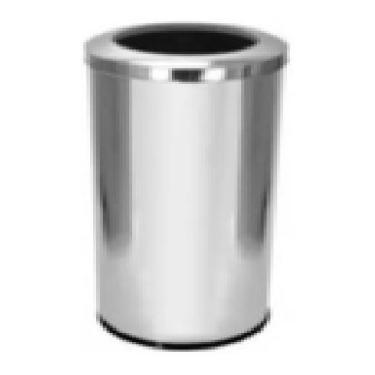 Imagem de Lixeira inox para escritório 40 litros tampa aro - OnixLimp