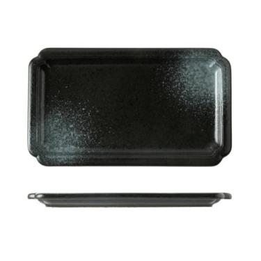 Imagem de Prato de peixe retangular esmaltado quadrado de cerâmica de 30,5 cm grande utensílios domésticos requintados - Heizhen