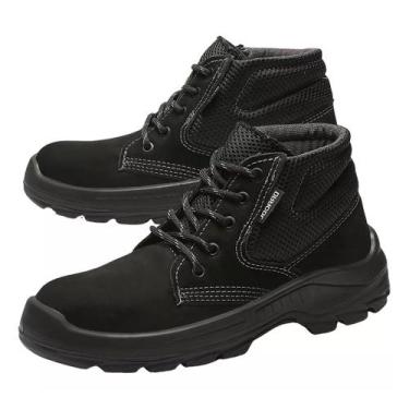 Imagem de Bota Segurança Amarrar Bracol Bae Bico Pvc Masculina Com C.a Preto, 37
