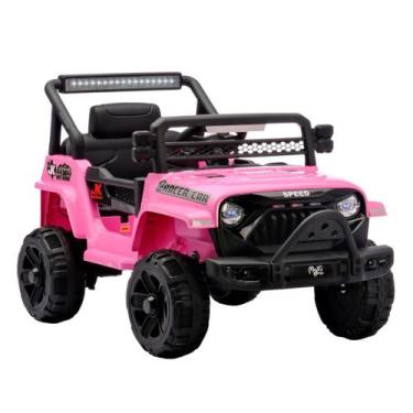 Imagem de Carrinho Elétrico Infantil Mini Jipe Ride On 12v Maxi Toys, Rosa