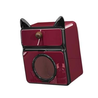 Imagem de YWJLQH Suporte para Papel Higiênico, Porta-lenços de Banheiro com Prateleira de Armazenamento para Restaurante E Hotel, Vermelho e Preto, Tamanho real