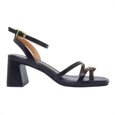 Imagem de Sandália Feminina Salto Médio Grosso Vizzano, Preto, 38