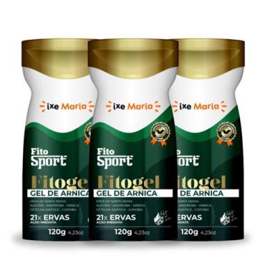 Imagem de 3 Gel de Arnica Fitosport 21 Ervas + Massageador Portátil Recarregável