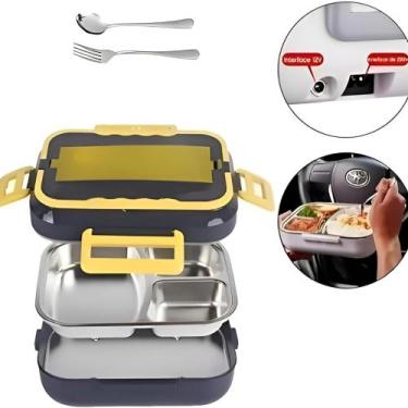 Imagem de Marmita Elétrica Veicular 12v/bivolt Aquecedor De Alimentos - generica