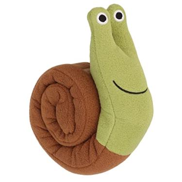 Imagem de Snail Squeaky Dog Brinquedos para o tédio, Poliéster Teething Puzzle Interactive Puppy Chew Toys Forraging Instinto Treinamento Dog Toys