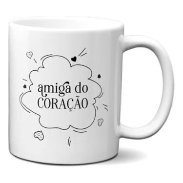 Imagem de Caneca Presente Da Amizade Para Amiga Do Coração (Branca)