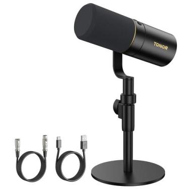 Imagem de Microfone dinâmico TONOR TD520 XLR/USB para podcast e gravação