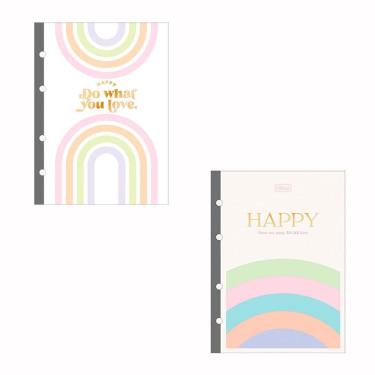 Imagem de Bloco para fichário colegial Happy 4 furos 80 folhas Tilibra