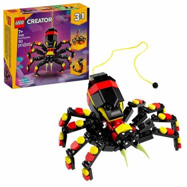 Imagem de Bloco de Montar – Creator 3 em 1 – Animais selvagens: Aranha surpreendente - 153  peças - LEGO