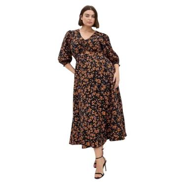 Imagem de City Chic Vestido longo feminino plus size - estampa Jolene, Baby Bunch, 54