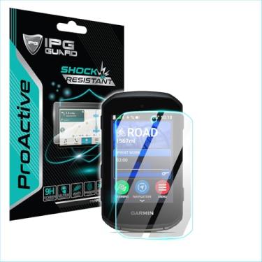 Imagem de IPG ProActive para Garmin Edge 550-850 GPS Ciclismo Computador (2 unidades) Película Nano Cerâmica com Dureza 9H Ultra Responsivo para Edge550.ProAc