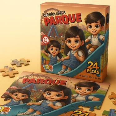Imagem de Quebra Cabeça - Parque 24 Peças Madeira - IOB