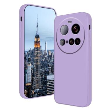 Imagem de Anlalish Capa protetora ultrafina de silicone compatível com Xiaomi 15 Ultra, antiarranhões e à prova de choque para Xiaomi 15 Ultra (roxa)