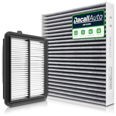 Imagem de Dacall Conjunto de filtro de ar de cabine e motor de carbono ativado adequado para Nissan Kicks L4-1.6L Gas (2018-2024), Versa L4-1.6L Gas (2020-2025), substituição CF12312, CA12315