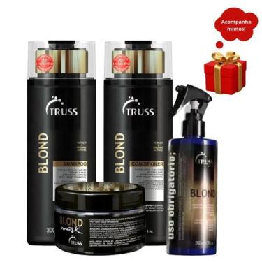 Imagem de Truss Blond Shampoo + Condicionador 300ml + Mask Blond 180g + Uso Obri