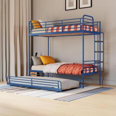 Imagem de Conjunto Treliche Infantil /juvenil Teko Casatema Azul / Álamo