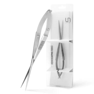 Imagem de UNS Aquascaping Tools - Aço inoxidável resistente à ferrugem tanque plantado água doce recife de água salgada acessório de manutenção de aquário - Corte de caule e tapetes, corte de coral - tesoura de