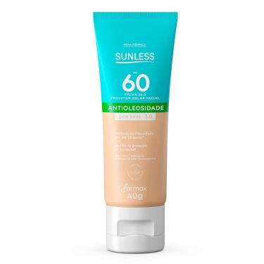 Imagem de Protetor Solar Facial Sunless FPS 60 Antioleosidade Cor 3.0 40g