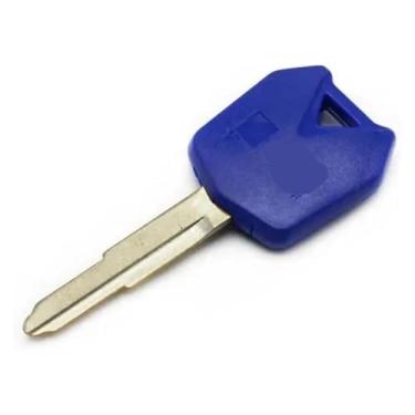 Imagem de Compatível com V 650 KLR 650 C A W 650 Z750 Z1000 Z800 ER-6N ER6F ZR1000 ZX6R Chaves de motocicleta Chave em branco Lâmina não cortada (Azul-1 PCS)