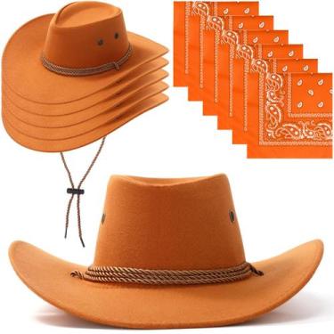 Imagem de Chapéu de caubói e bandana Zhanmai Western Party Traje x12