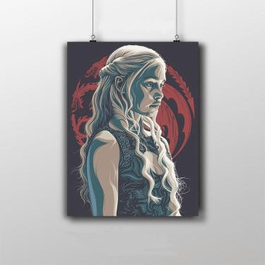 Imagem de Placa Decorativa Daenerys Targaryen - Game Of Thrones