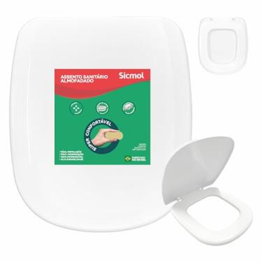 Imagem de Assento Sanitátio Fofinho Almofadado Riviera Celite, Sabatini Icasa, Paris Ideal Standart, Celite Fit 1.6 gpf/6lpf Sicmol