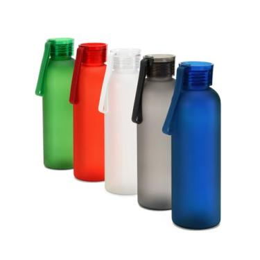 Imagem de Garrafa de Água Esportiva Squeeze 600 mL em PET Reutilizável com Acabamento Fosco – Leve, Resistente e Ideal para Atividades Físicas (Azul)