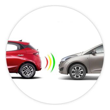 Imagem de Sensor de Estacionamento Embutido 4 Pontos 16mm Branco KX3