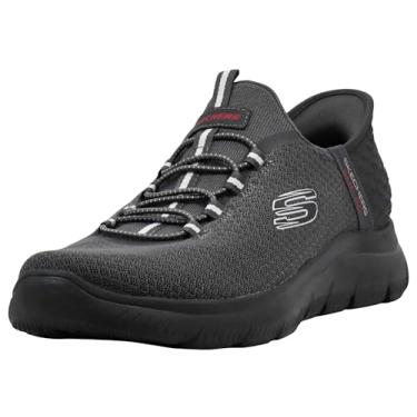 Imagem de Skechers Tênis masculino Summits High Range Hands Free Slip-in, Cinza escuro, 8 Wide