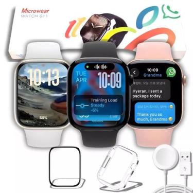Imagem de Relógio Smartwatch S11 Série 11 Tela AMOLED 2.02" HD GPS Monitor Saúde