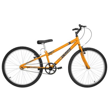 Imagem de Bicicleta de Passeio Ultra Bikes Esporte Rebaixada Aro 26 Reforçada Freio V-Brake Sem Marcha Laranja