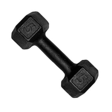 Imagem de Halter Sextavado Dumbell Pintado 5kg Academia Treino Ferro