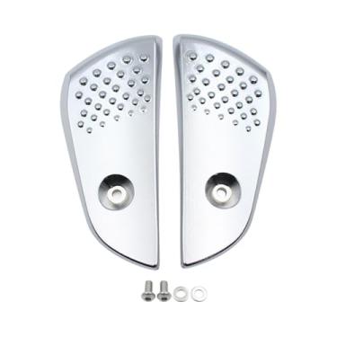 Imagem de Deevoka Pedais de motocicleta, apoios para os pés, montagem, suporte, reparo, substituição, acessórios modernos, apoios para os pés, degraus para Sprint 150, Prata