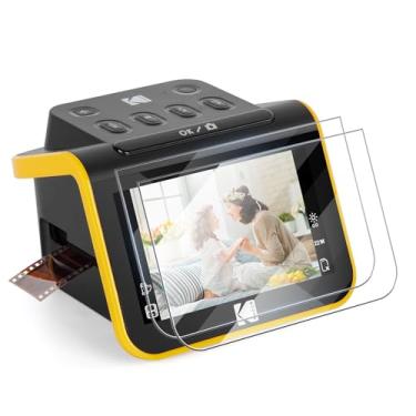 Imagem de GEORDGY Protetor de tela Reolacement para Kodak Slide N Scan, película protetora de vidro temperado HD transparente, resistente a arranhões, antiimpressões digitais, película temperada - pacote com 2