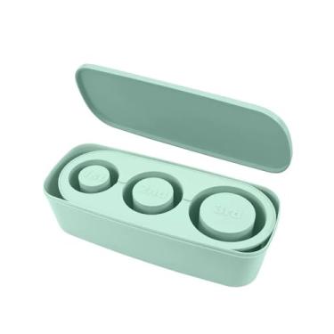 Imagem de Forma Gelo, Forma de Gelo de Silicone, Molde Bandeja de Gelo 3 Tamanhos Forma Cilindrica para Copos(VERDE AGUA)