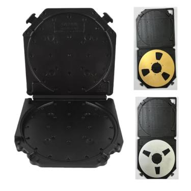 Imagem de Tangxi 7 Polegada Caixa de Armazenamento Vazia do Carretel de Fita, Caixa Plástica Protetora à Prova de Choque à Prova de Poeira Com Organizador da Etiqueta para Discos de Fitas de (Preto)