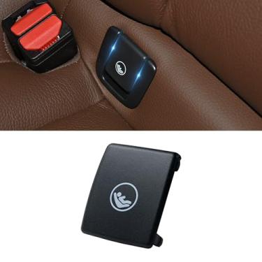 Imagem de Y-QIPED Tampa de âncora de assento infantil ISOFIX para Volvo V60 V90 XC40 XC60 S60 S90 Gancho de retenção de fivela do assento traseiro 31685074 31685072 (preto, 1 capa apenas)