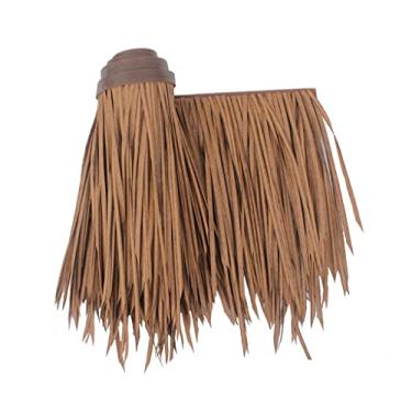 Imagem de Palha PE Telha de palha de palha rolos de palha simulação de telha de palha mexicana rolo de palha artificial palha simulação palha falsa telhado de palha de plástico (amarelo, 0,5 x 8 m/1,64 x 26,06