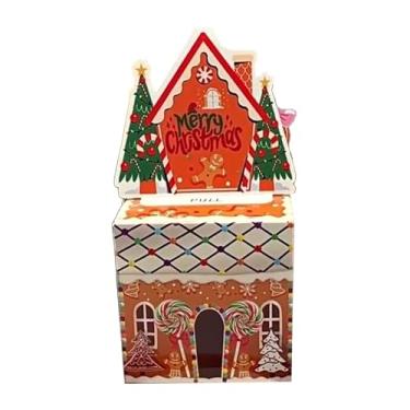 Imagem de IEUDNS Porta-cofre de Natal, lembrancinhas para festa, rolo de dinheiro, caixa de presente para pais, mães, homens e família, Casa