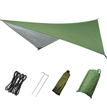 Imagem de Almencla Heavy Duty Hammock Tent Tarp 3X3M Grande À D' Água Camping Para Proteger Leve Encerado Com Para Ao Ar Livre De, Verde