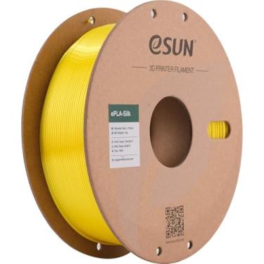 Imagem de Filamento Para Impressora 3d PLA Silk Esun 1kg 1.75mm Cor Amarelo