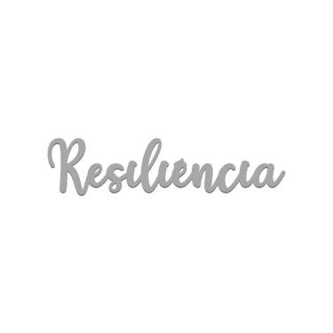 Imagem de Arte Resiliência 38cmx9cm - Cria Arte Laser Cinza Claro