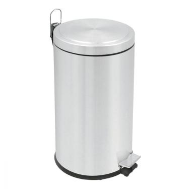 Imagem de Lixeira Inox Tramontina 20L Brasil Plus Pedal e Amortecedor