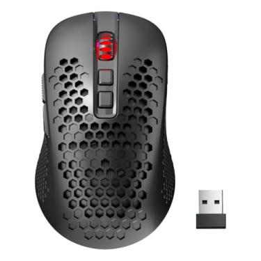 Imagem de Mouse Gamer Recarregável Com Luz RGB – 7 Botões Programáveis, 7200 DPI E Conexão USB-C Bluetooth