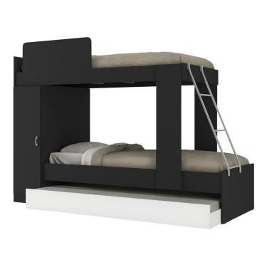 Imagem de Treliche 1 Porta Havana Preto/branco