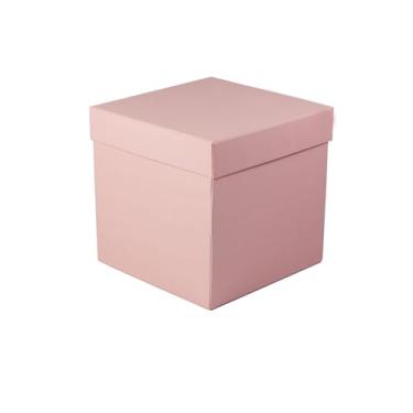 Imagem de Caixa de Presente Cartonada Rígida Premium 20x20x20 cm (Rosa Bebê)