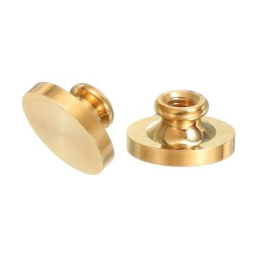 Imagem de PATIKIL Cabeça de selo de cera em branco de 2,3 cm, 2 peças de cabeças ovais de carimbo de cera de vedação de latão para fazer cartões faça você mesmo, selagem de envelopes, artesanato, convites de