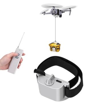 Imagem de Sistema universal de drone Airdrop compatível com DJI Mavic Mini 4 Pro, Mini 3, Mini 2, Air 2, Air 2S, Mavic 3 Pro, Mavic 2 - Clipe de carga útil, dispositivo de liberação, airdropper com acessórios