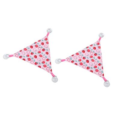 Imagem de GLOGLOW Escondos Réptil Hammock Material de Pano Macio Cama Pendurada para Escalar, Rede de Dragão Barbudo Triangular de 2pcs para Escalar, 2pcs Triangular Barbud Dragon Hammock para Lagartos,